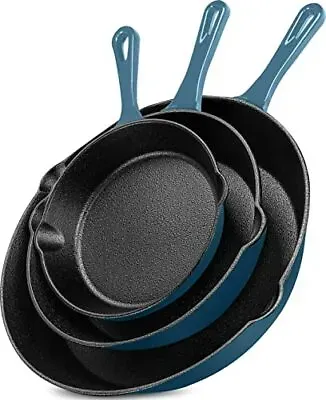cast iron casserole pot blue