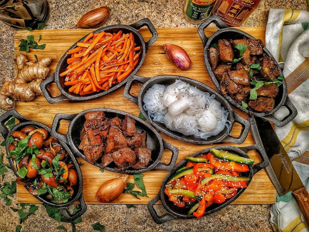 different cast iron pans