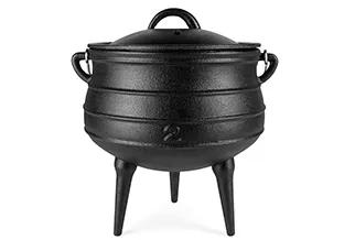 cast iron camp oven set