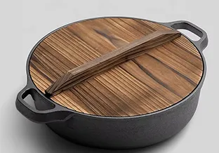 red cast iron skillet
