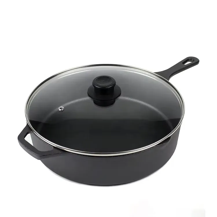 blue cast iron cookware set