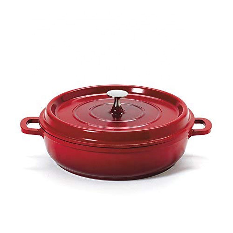 Cast Iron Enameled Casserole Dutch Oven Round Enamel Cast-Iron Cocotte