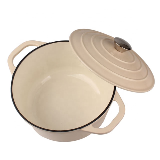 New Design Cast Iron Casserole Enamel Cooking Pot Kitchen Enamel Cookware